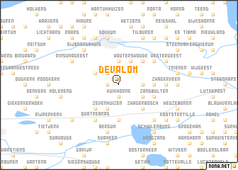 map of De Valom