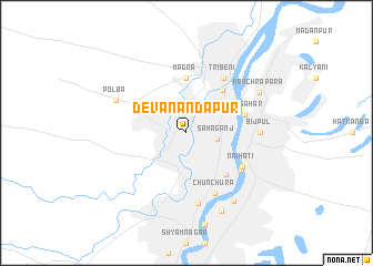 map of Devanandapur