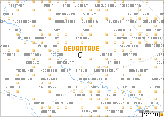 map of Devantave