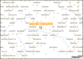 map of Devant-Hedrée