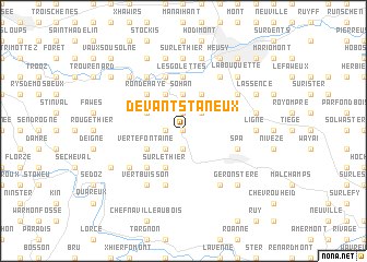 map of Devant Staneux