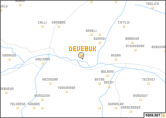 map of Devebük