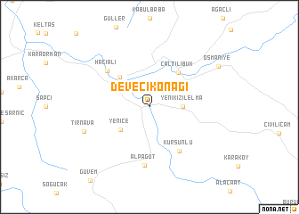 map of Devecikonağı