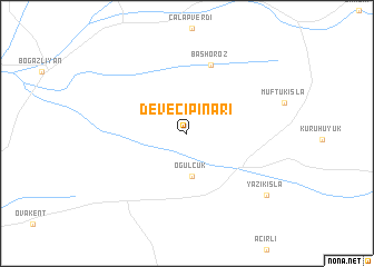 map of Devecipınarı