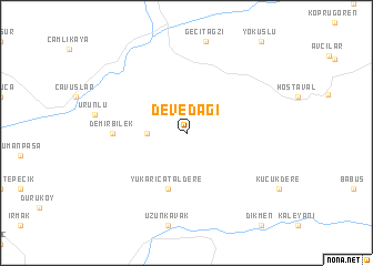 map of Devedağı