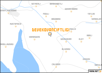 map of Devekovançiftliği