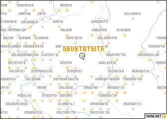 map of Devetatsite