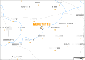 map of Devetintsi