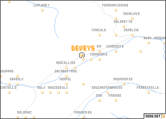 map of Deveys