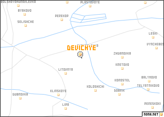 map of Devich\