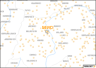 map of Devići