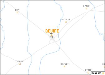 map of Devine