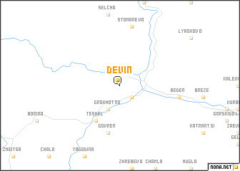 map of Devin