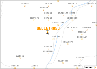 map of Devletkuşu