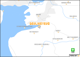 map of Devlikeyevo