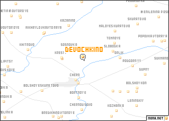 map of Devochkino