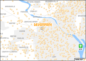 map of Devon Park