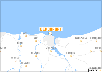 map of Devonport