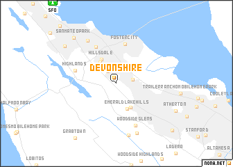 map of Devonshire