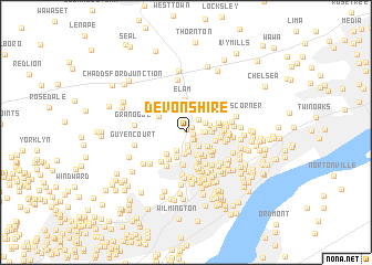 map of Devonshire