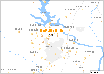 map of Devonshire