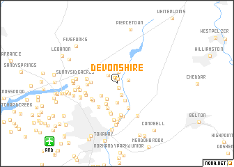 map of Devonshire