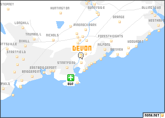 map of Devon