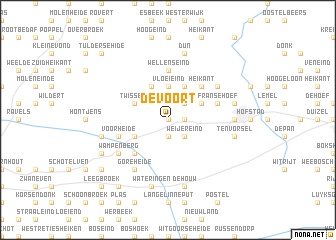 map of De Voort