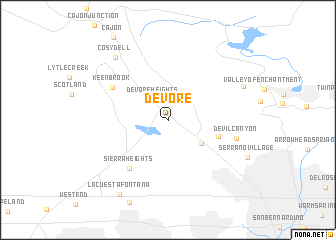 map of Devore