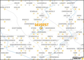 map of De Vorst