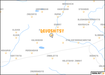 map of Devoshitsy