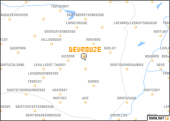 map of Devrouze