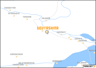 map of Devyashina