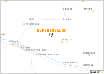 map of Devyatayevka
