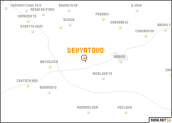 map of Devyatovo