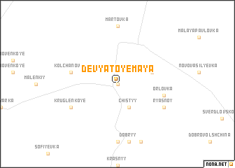 map of Devyatoye Maya