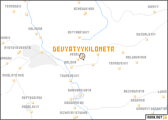 map of Devyatyy Kilometr