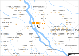 map of Dewabāri