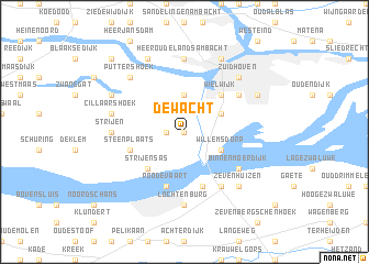 map of De Wacht