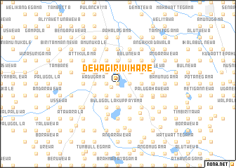 map of Dewagiri Vihare