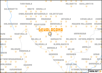 map of Dewalagama