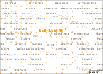 map of Dewalegama