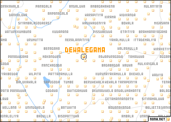 map of Dewalegama
