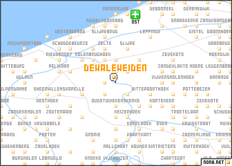 map of De Waleweiden