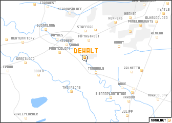 map of Dewalt