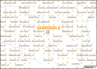 map of Dewanagala