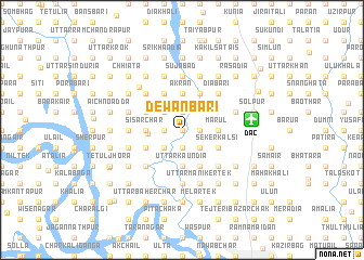 map of Dewānbāri