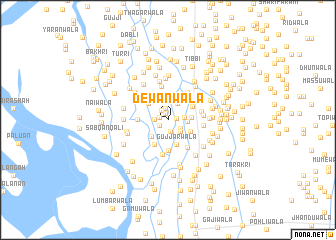 map of Dewānwāla