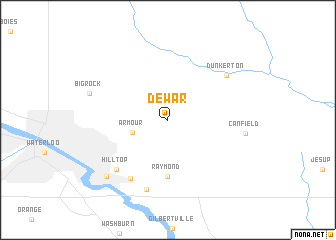 map of Dewar