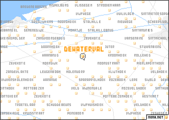 map of De Waterval